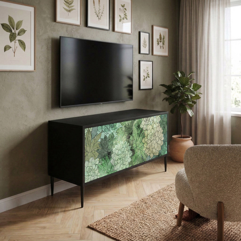 SUCCULENT CLUSTER Mueble de TV Compacto de 2 puertas