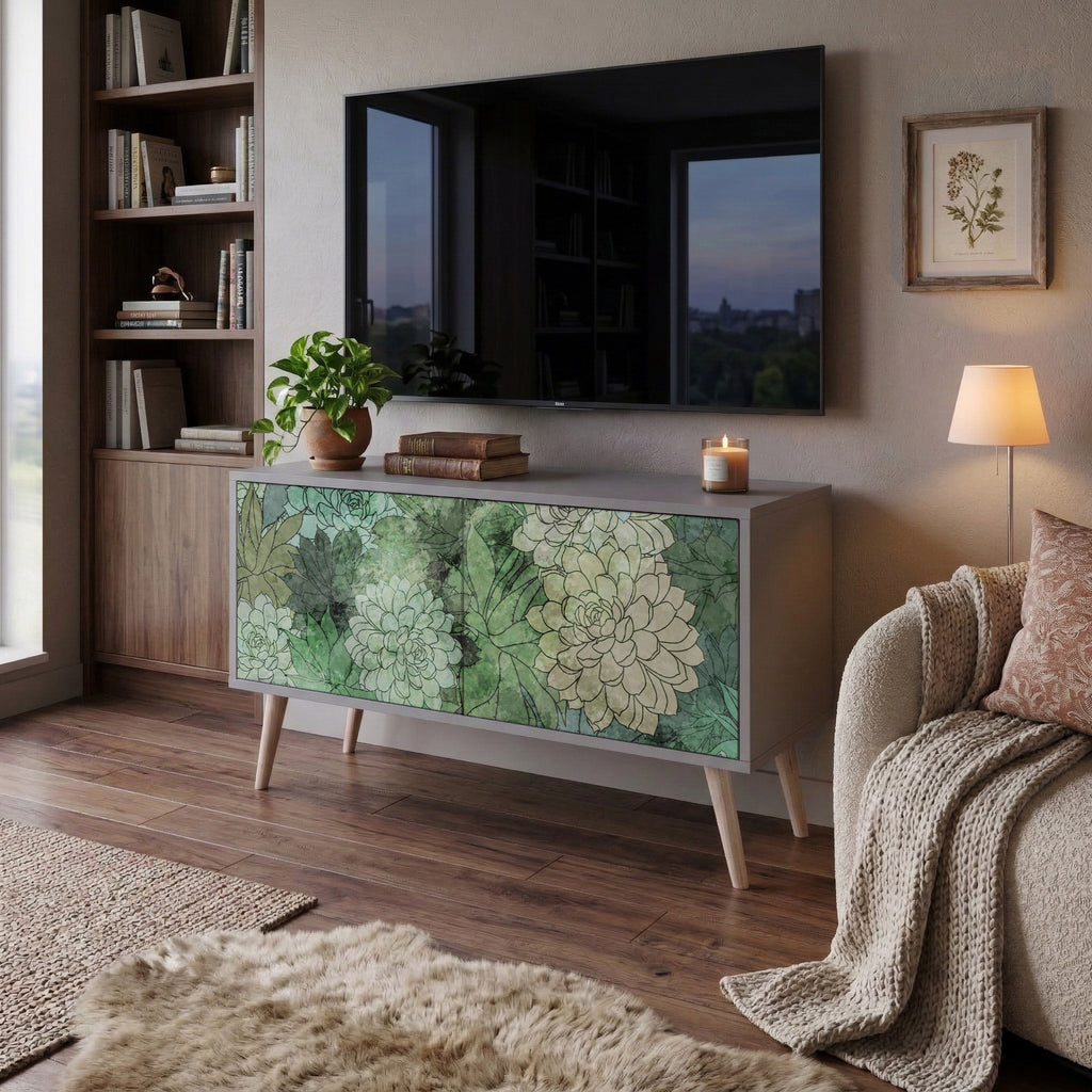 SUCCULENT CLUSTER Mueble de TV Compacto de 2 puertas