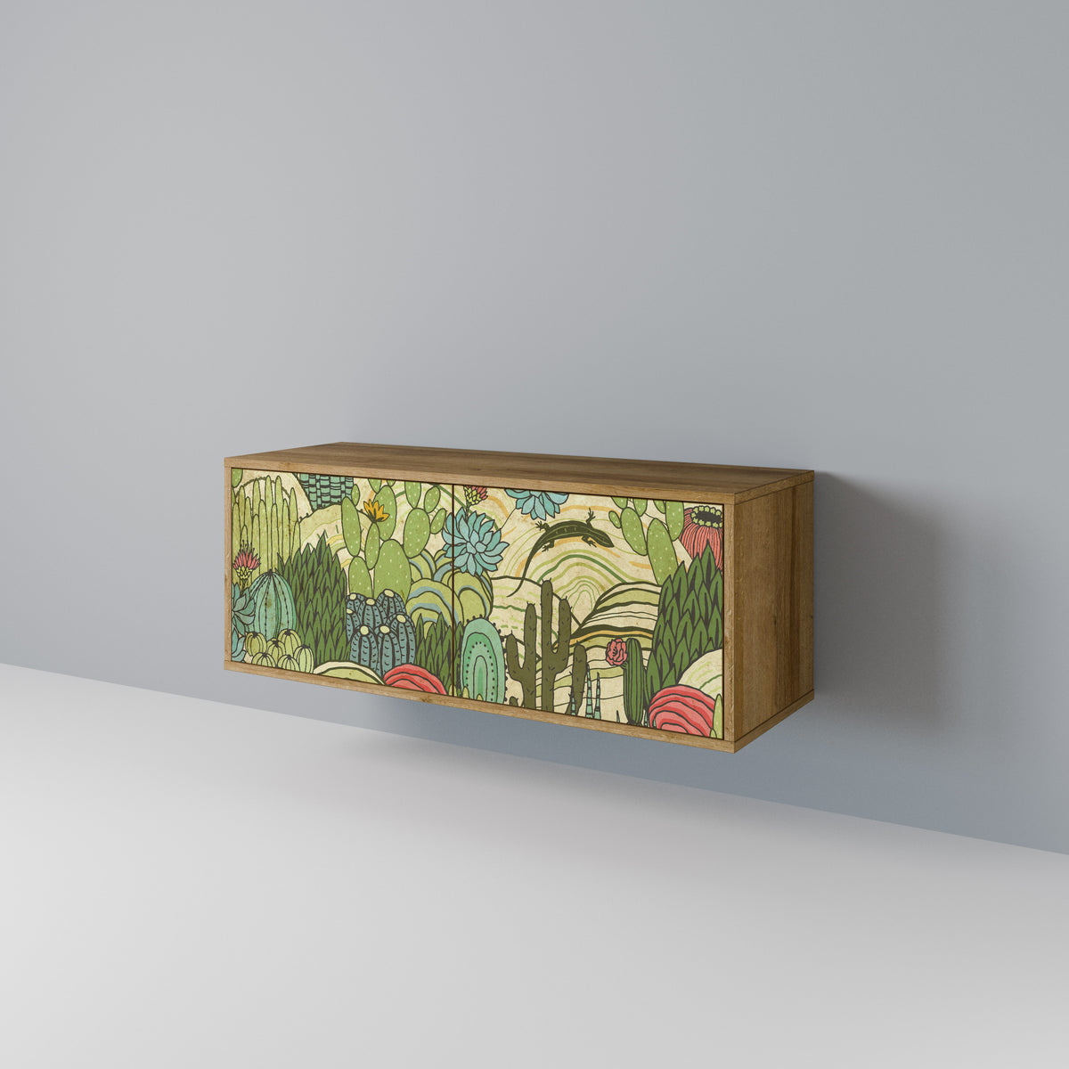 SUCCULENTS KALEIDOSCOPE Mueble de TV Compacto de 2 puertas