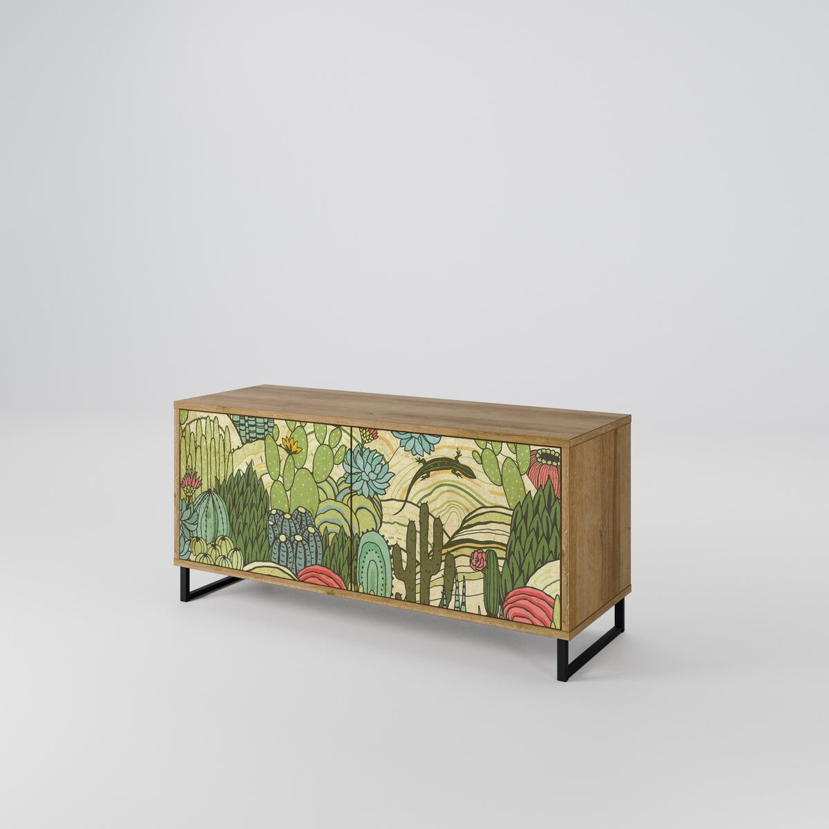 SUCCULENTS KALEIDOSCOPE Mueble de TV Compacto de 2 puertas