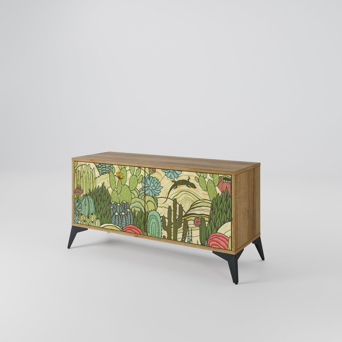 SUCCULENTS KALEIDOSCOPE Mueble de TV Compacto de 2 puertas