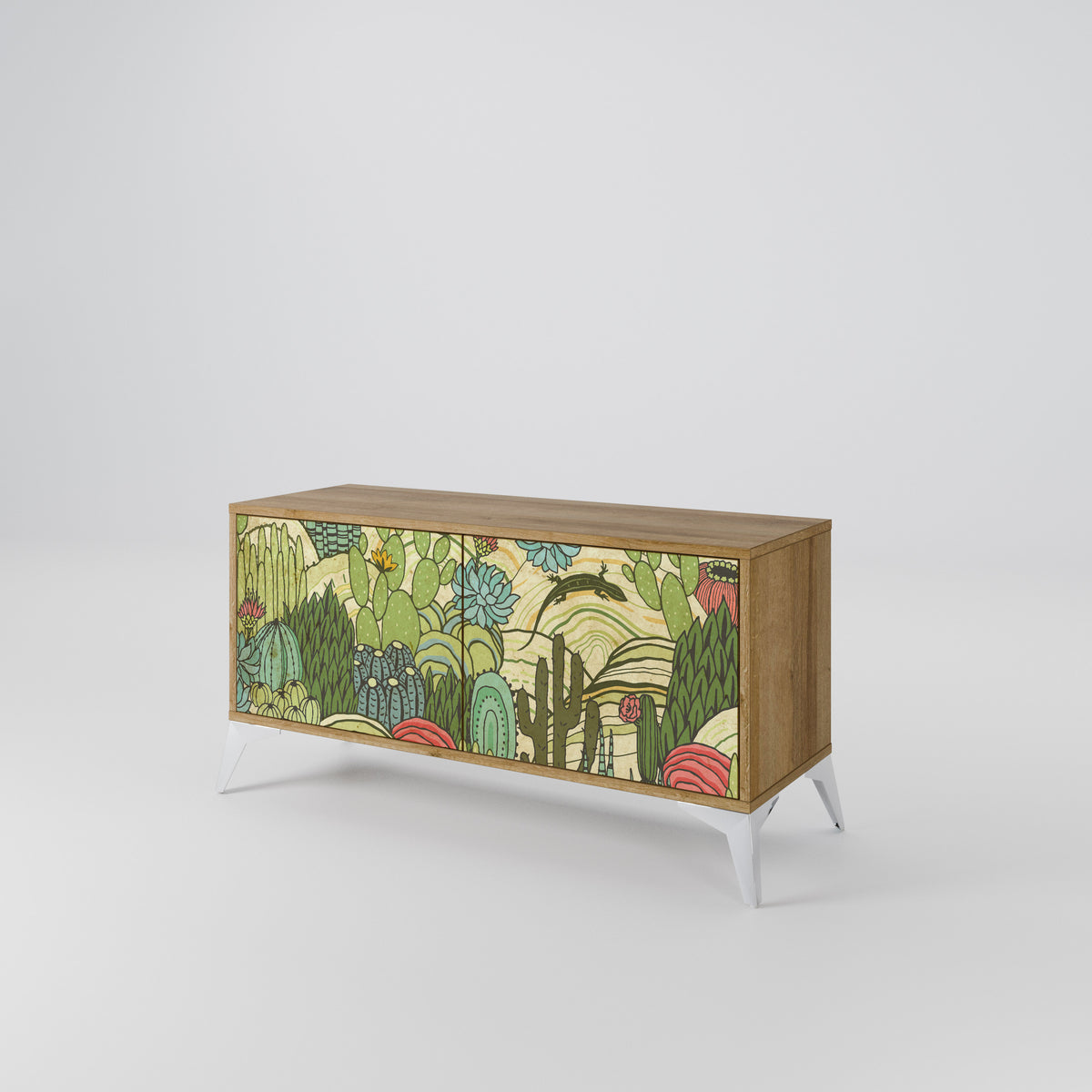 SUCCULENTS KALEIDOSCOPE Mueble de TV Compacto de 2 puertas