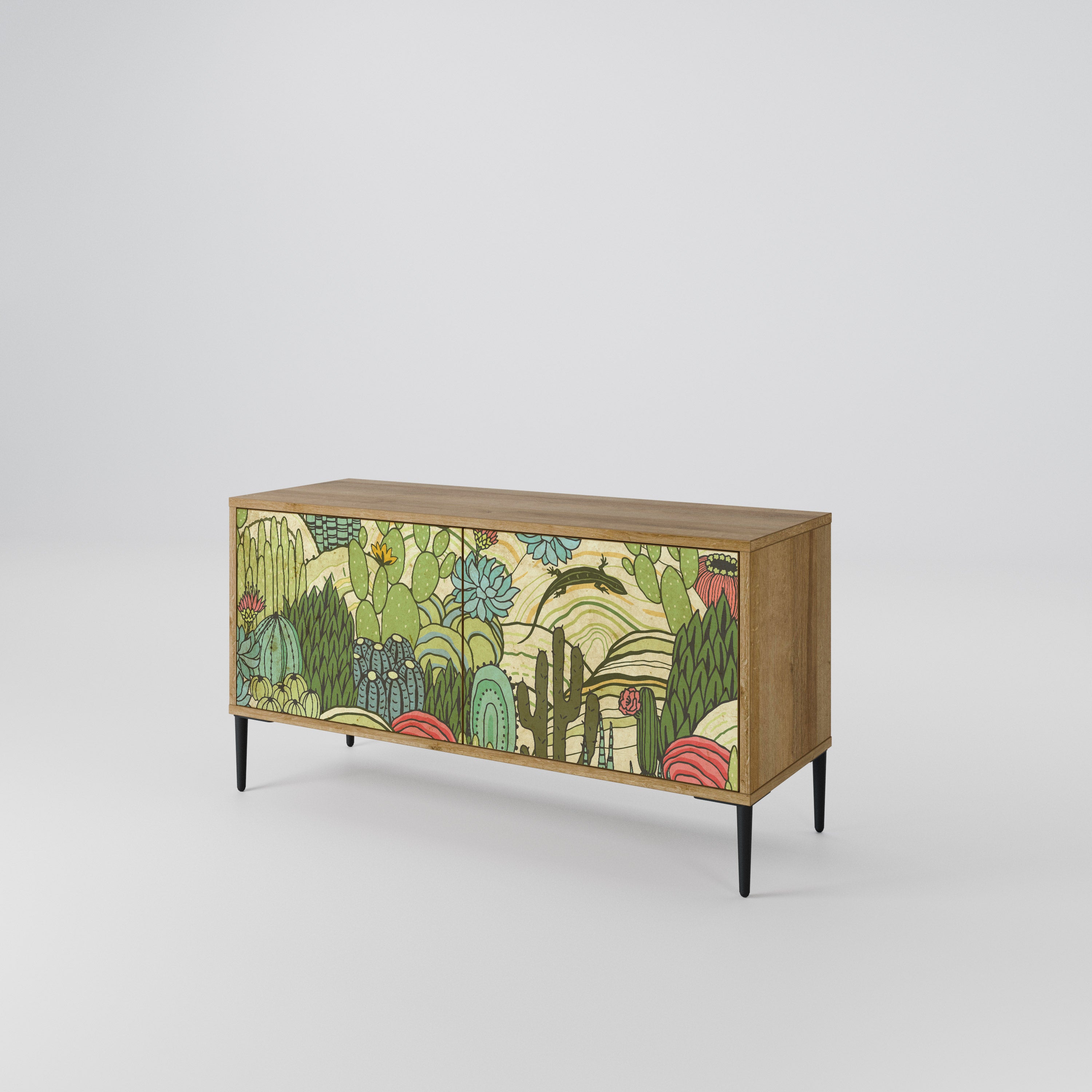 SUCCULENTS KALEIDOSCOPE Mueble de TV Compacto de 2 puertas