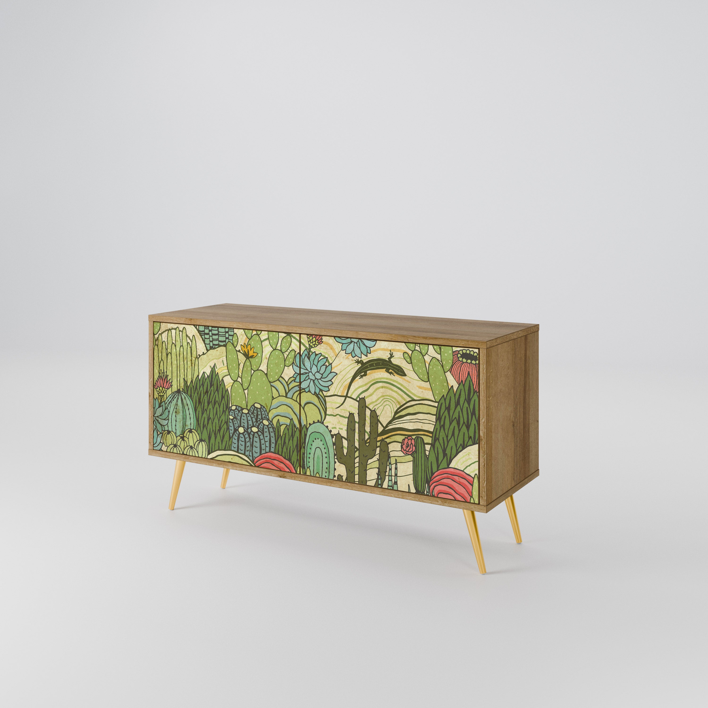 SUCCULENTS KALEIDOSCOPE Mueble de TV Compacto de 2 puertas