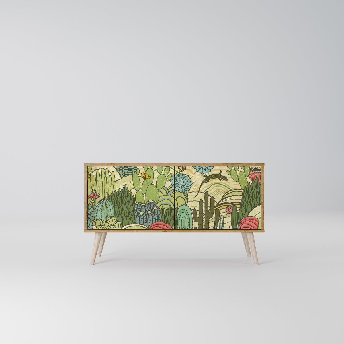 SUCCULENTS KALEIDOSCOPE Mueble de TV Compacto de 2 puertas