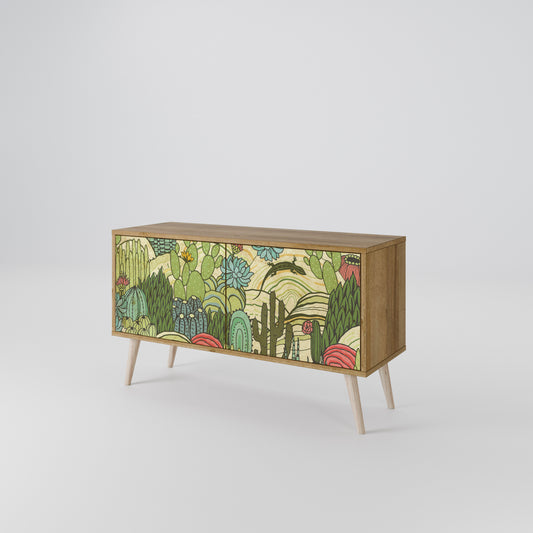 SUCCULENTS KALEIDOSCOPE Mueble de TV Compacto de 2 puertas