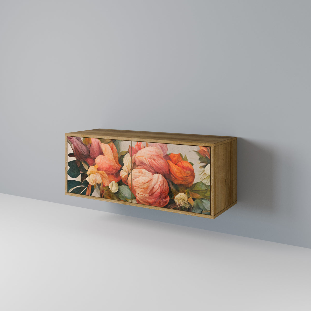 STYLISH BEAUTY Mueble de TV Compacto de 2 puertas