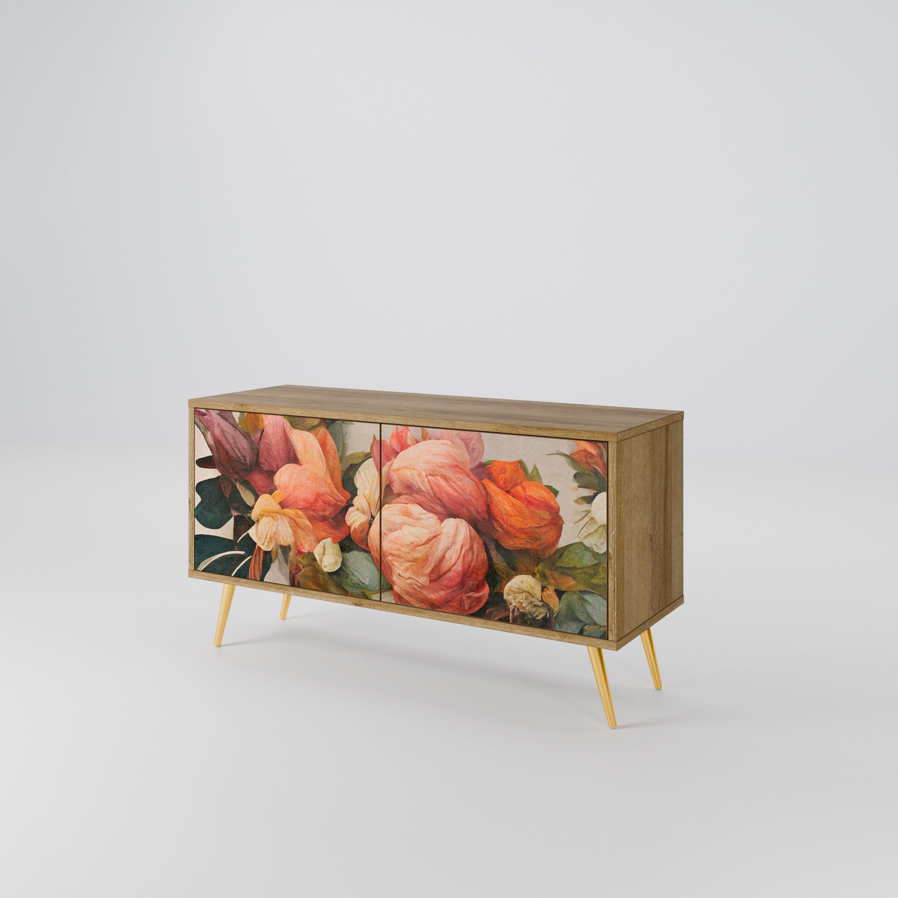 STYLISH BEAUTY Mueble de TV Compacto de 2 puertas