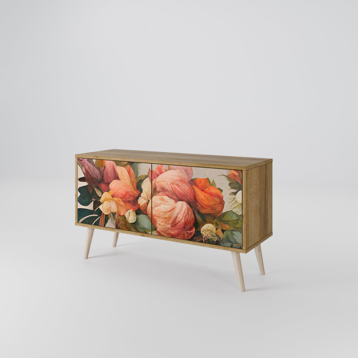 STYLISH BEAUTY Mueble de TV Compacto de 2 puertas