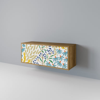 HELLO SPRING Mueble de TV Compacto de 2 puertas