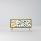 HELLO SPRING Mueble de TV Compacto de 2 puertas