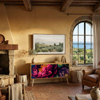 BLOOMING ELEGANCE Mueble de TV Compacto de 2 puertas