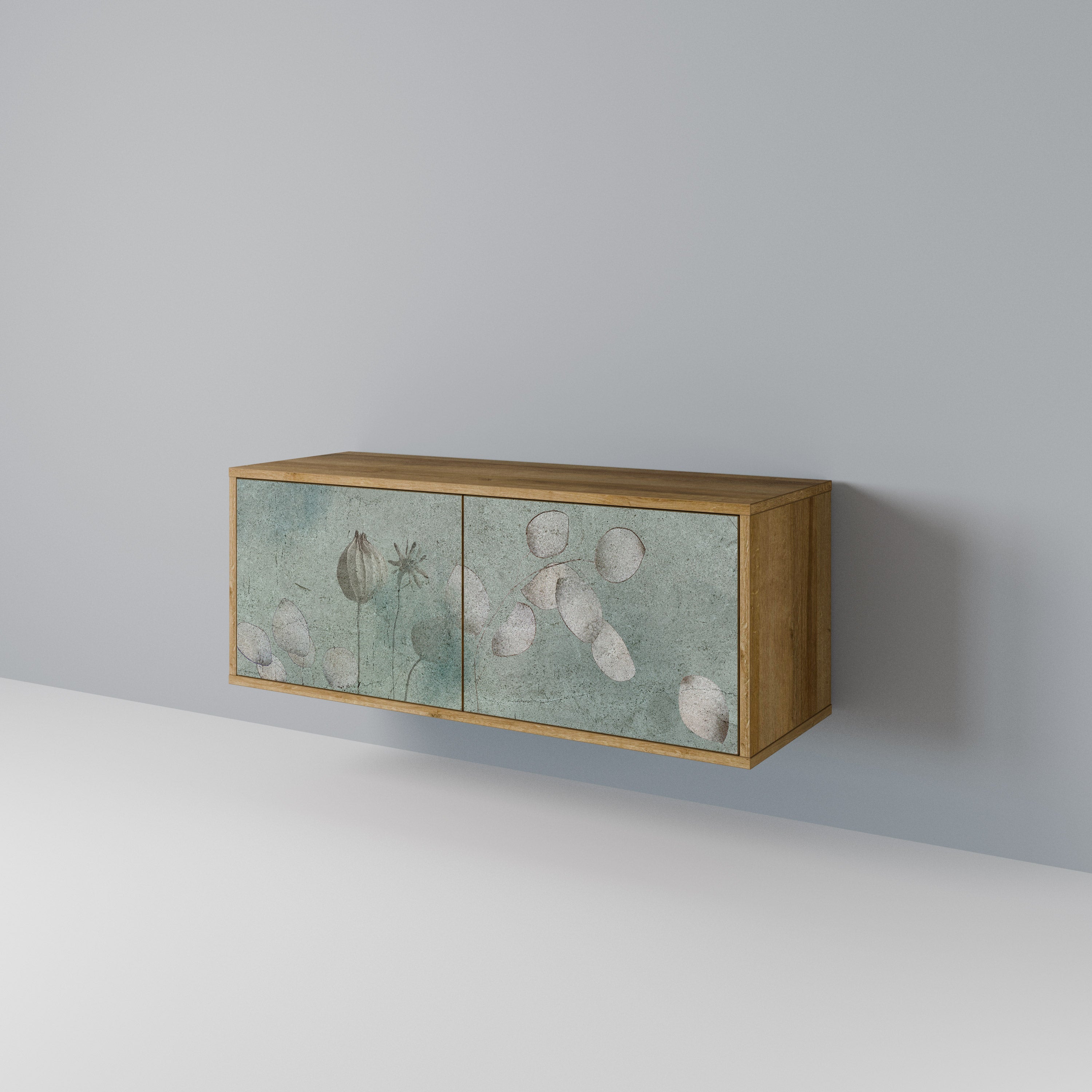 NIGHT LADY Mueble de TV Compacto de 2 puertas