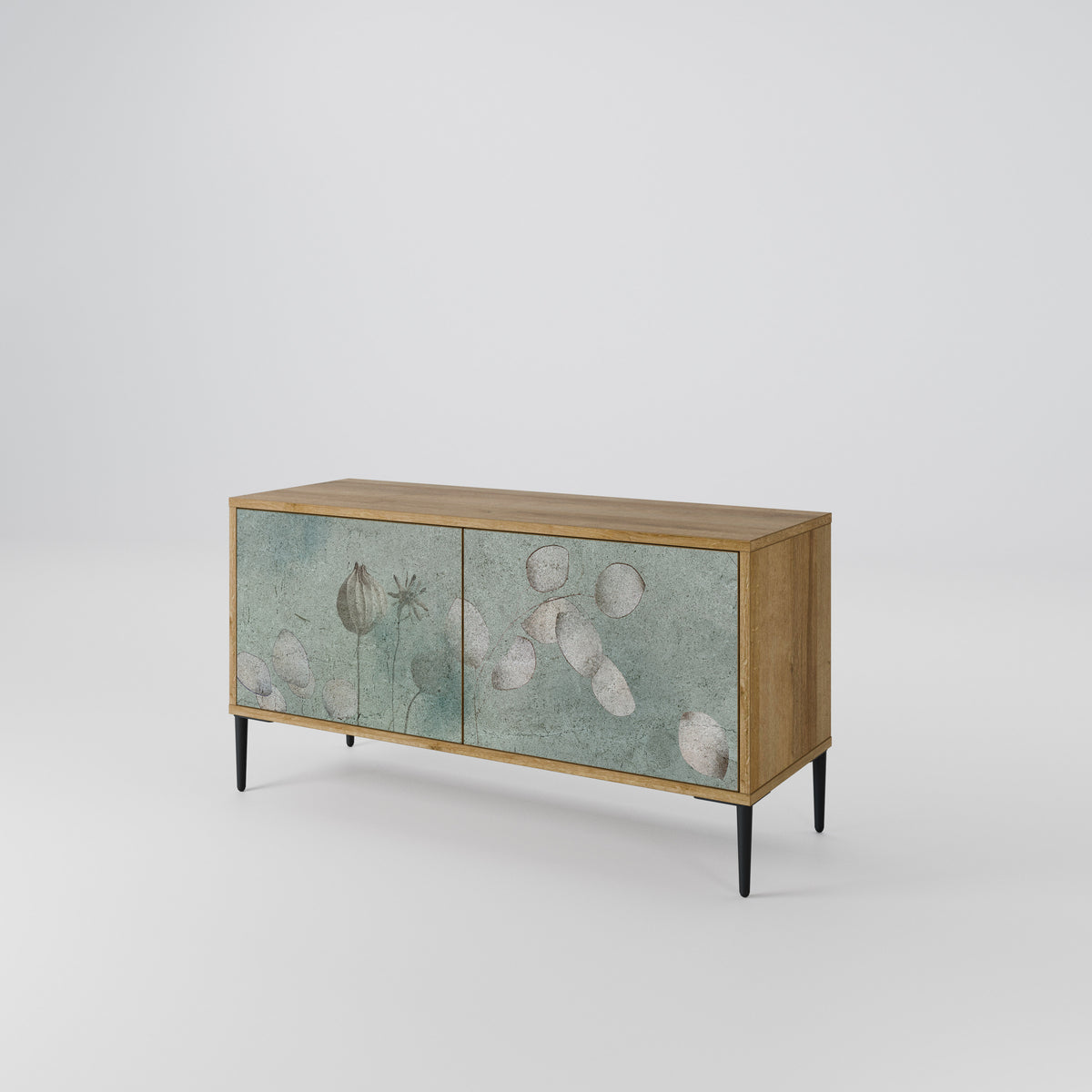 NIGHT LADY Mueble de TV Compacto de 2 puertas