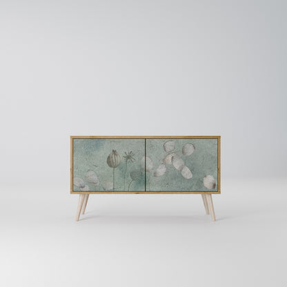 NIGHT LADY Mueble de TV Compacto de 2 puertas