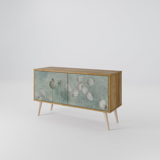 NIGHT LADY Mueble de TV Compacto de 2 puertas