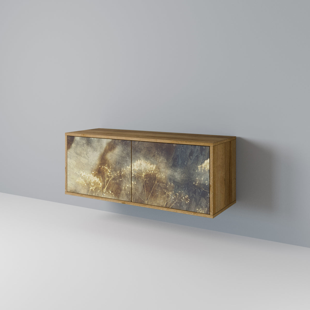 GENTLE POWER Mueble de TV Compacto de 2 puertas