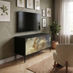 GENTLE POWER Mueble de TV Compacto de 2 puertas