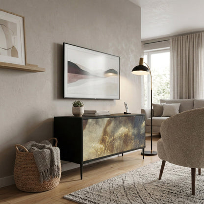 GENTLE POWER Mueble de TV Compacto de 2 puertas