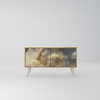 GENTLE POWER Mueble de TV Compacto de 2 puertas