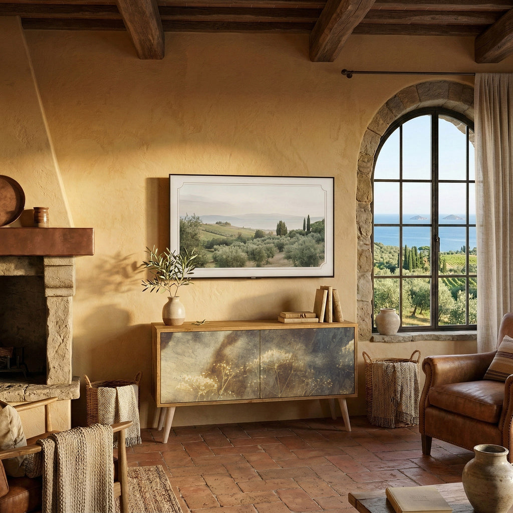 GENTLE POWER Mueble de TV Compacto de 2 puertas