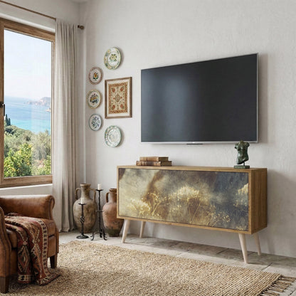 GENTLE POWER Mueble de TV Compacto de 2 puertas