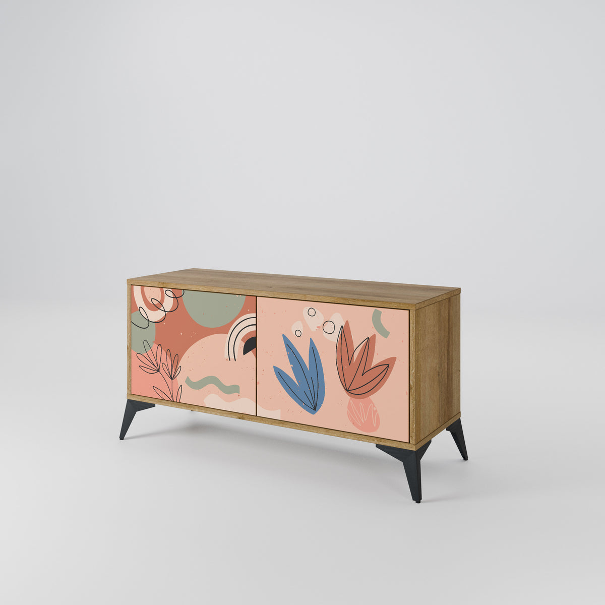 PASTEL DESTINY Mueble de TV Compacto de 2 puertas