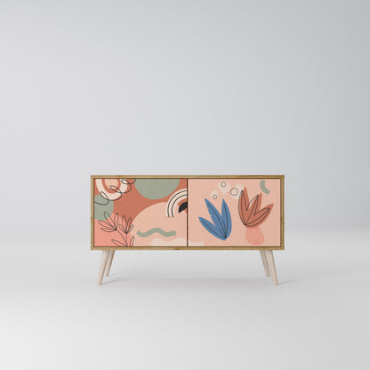 PASTEL DESTINY Mueble de TV Compacto de 2 puertas