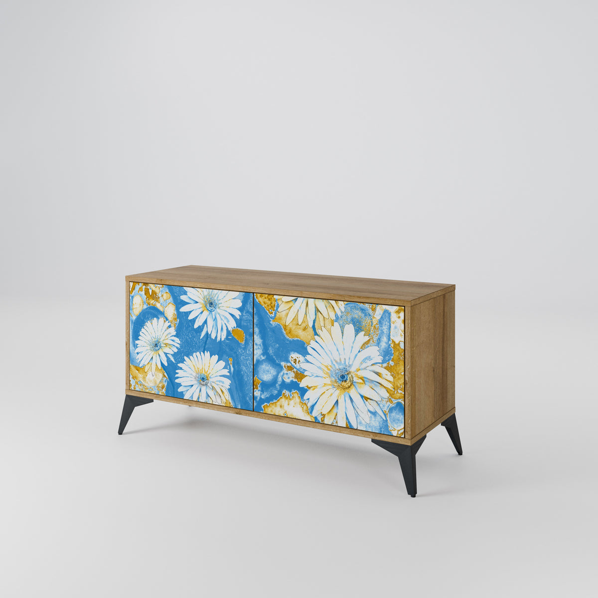 DAISY LUXE Mueble de TV Compacto de 2 puertas