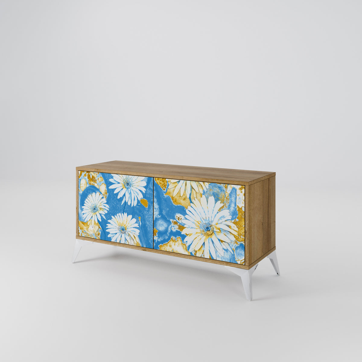 DAISY LUXE Mueble de TV Compacto de 2 puertas