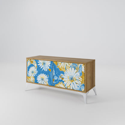 DAISY LUXE Mueble de TV Compacto de 2 puertas