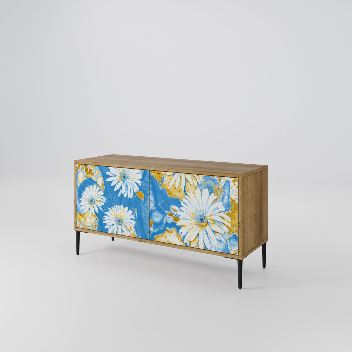 DAISY LUXE Mueble de TV Compacto de 2 puertas