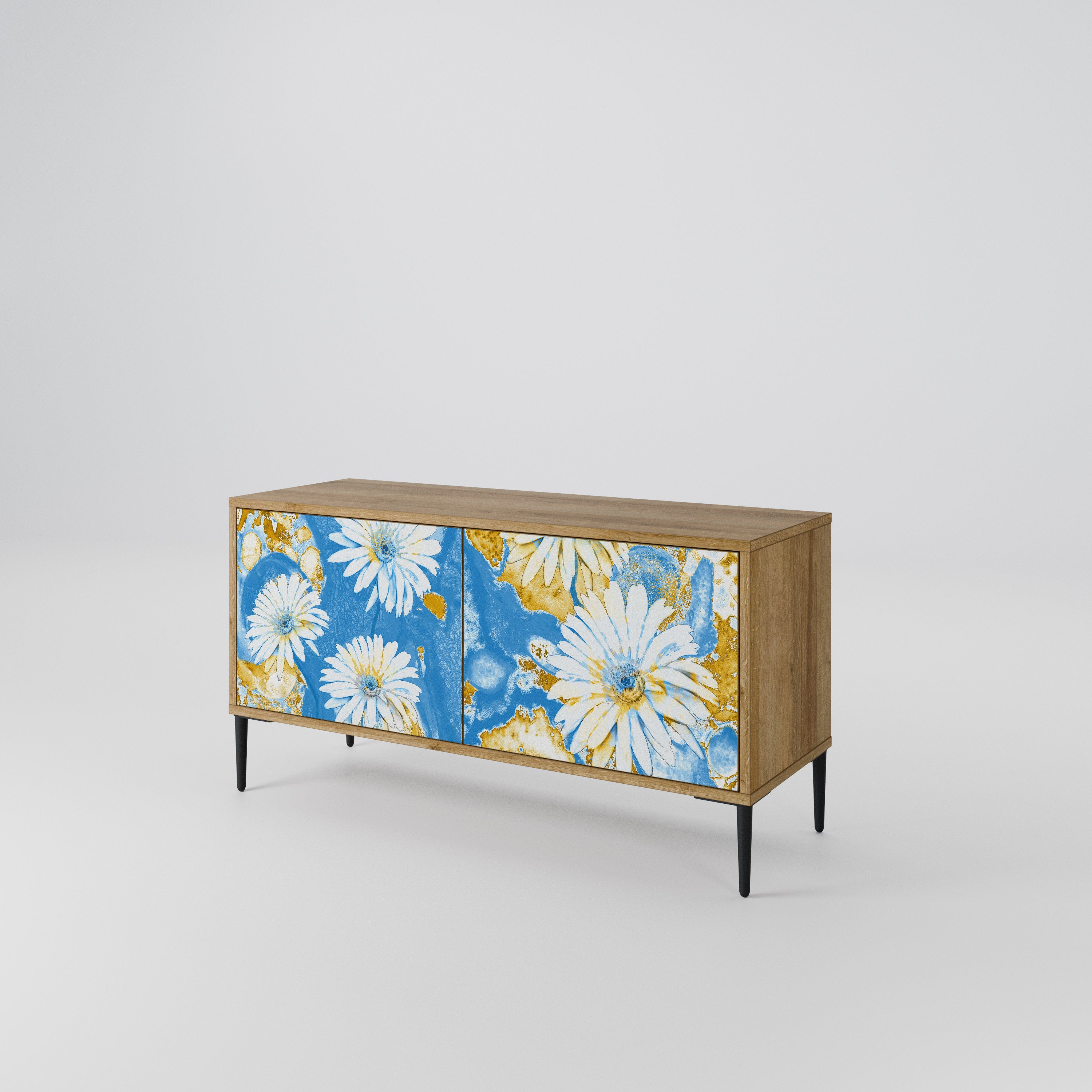 DAISY LUXE Mueble de TV Compacto de 2 puertas