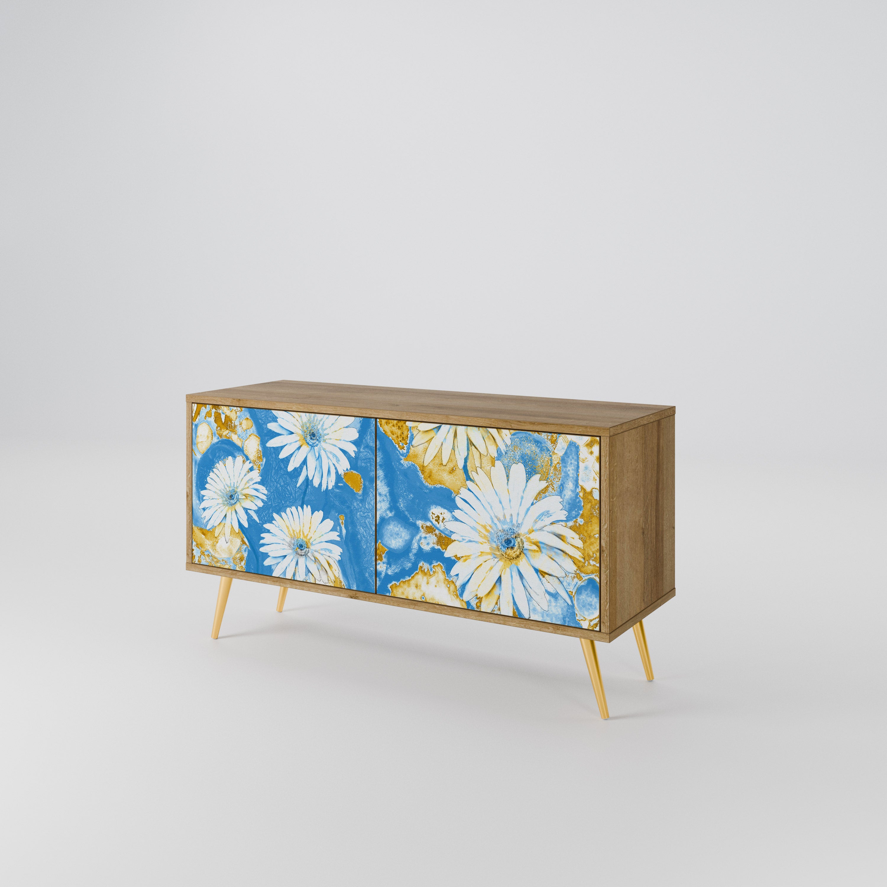 DAISY LUXE Mueble de TV Compacto de 2 puertas