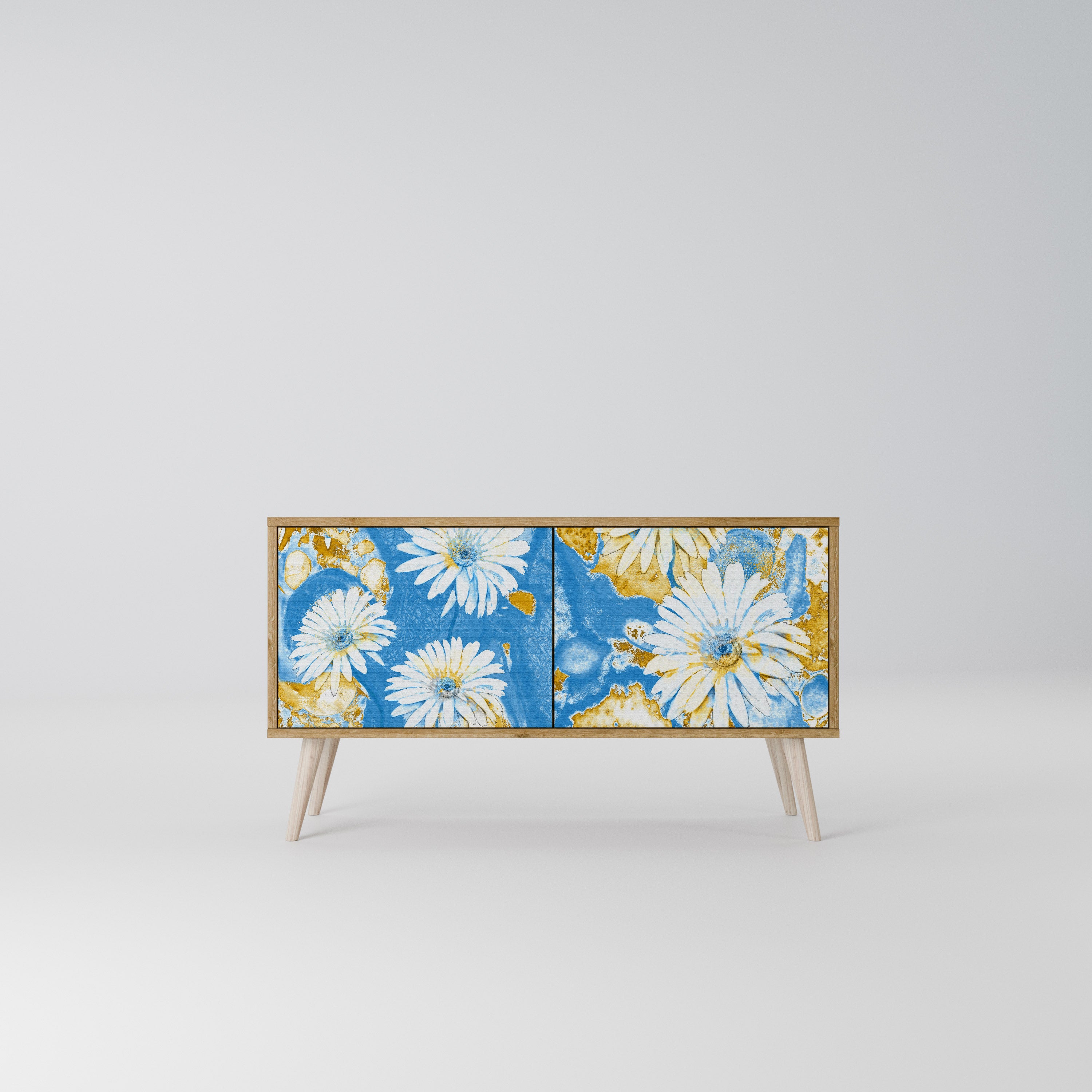 DAISY LUXE Mueble de TV Compacto de 2 puertas