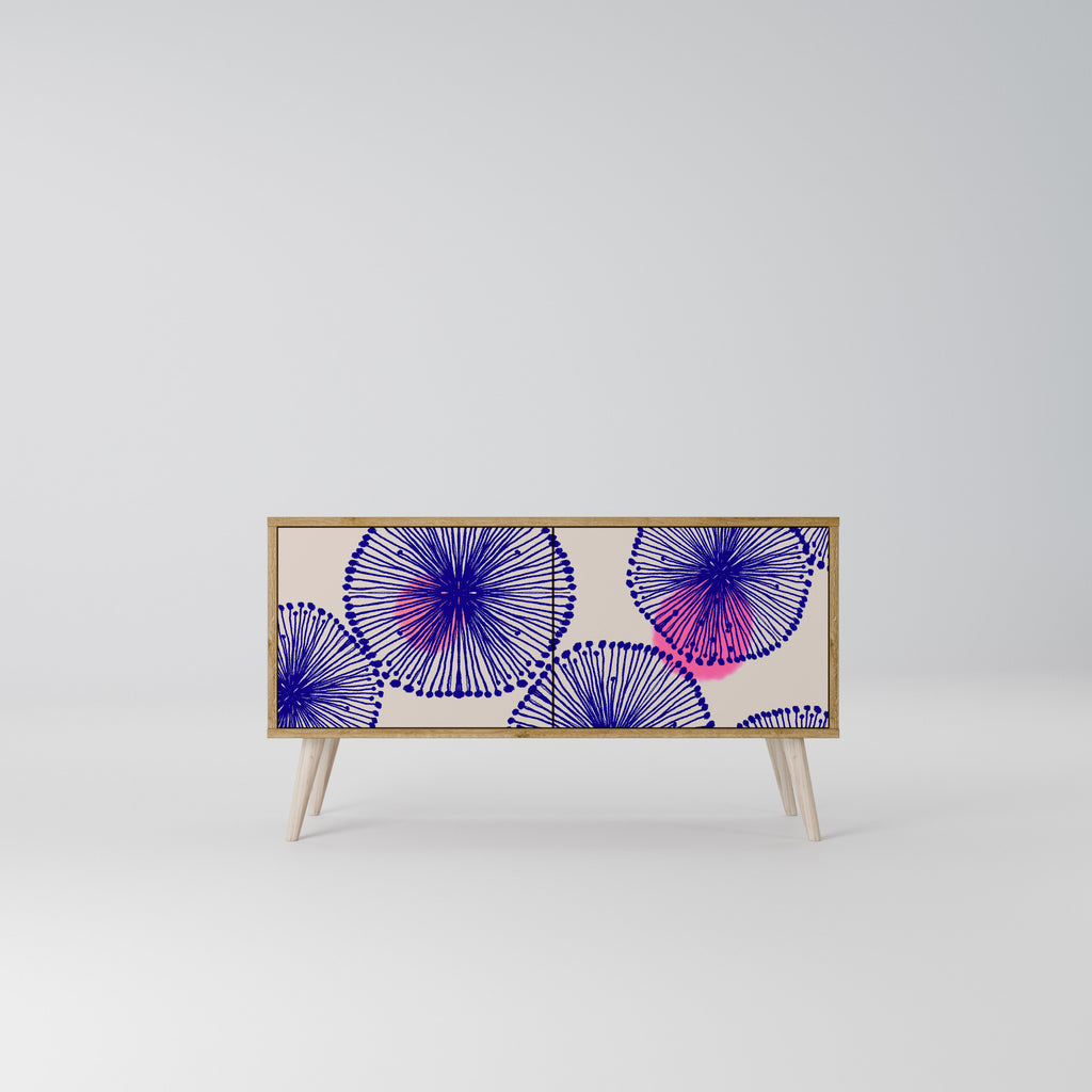 MAGIC NATURE Mueble de TV Compacto de 2 puertas