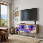 MAGIC NATURE Mueble de TV Compacto de 2 puertas