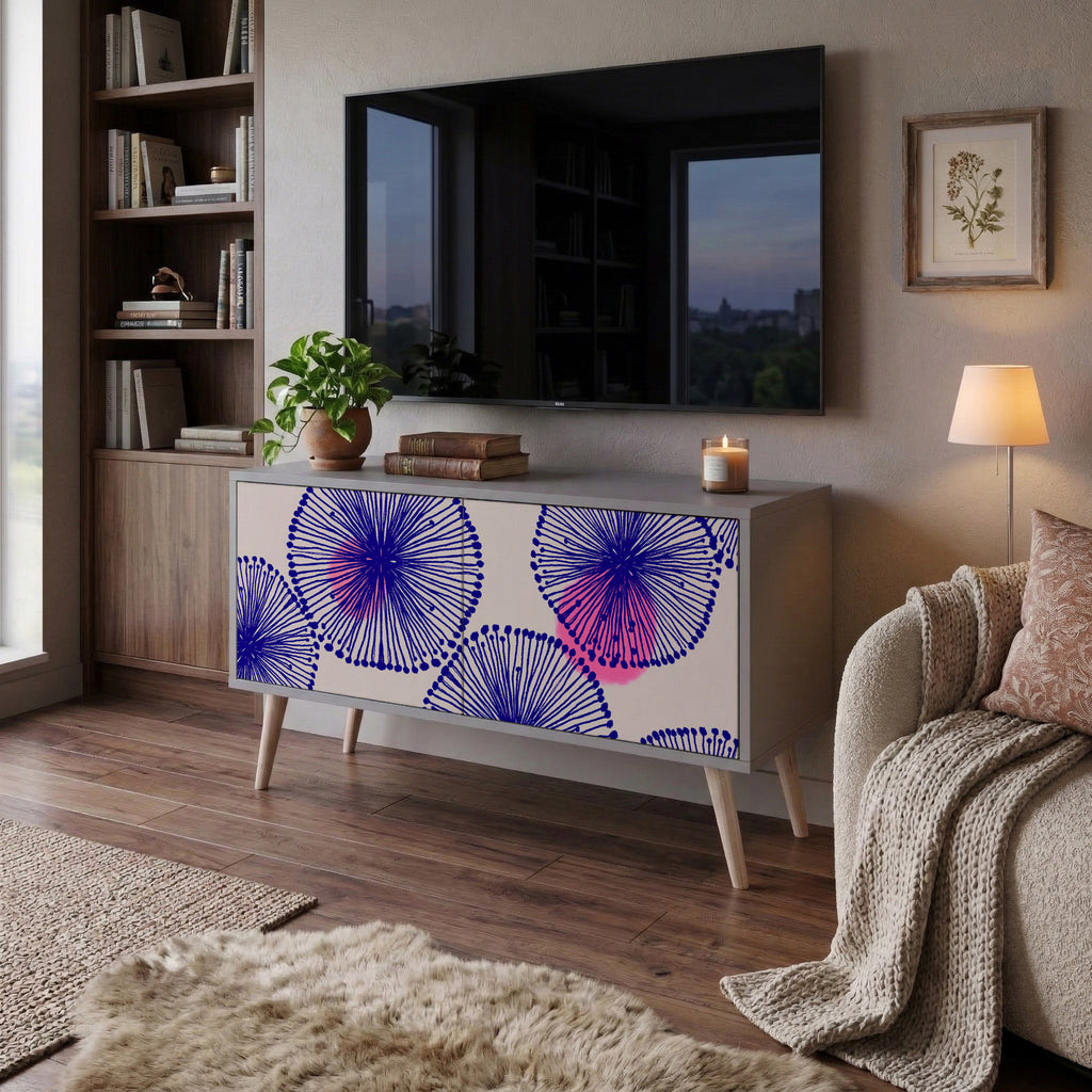 MAGIC NATURE Mueble de TV Compacto de 2 puertas