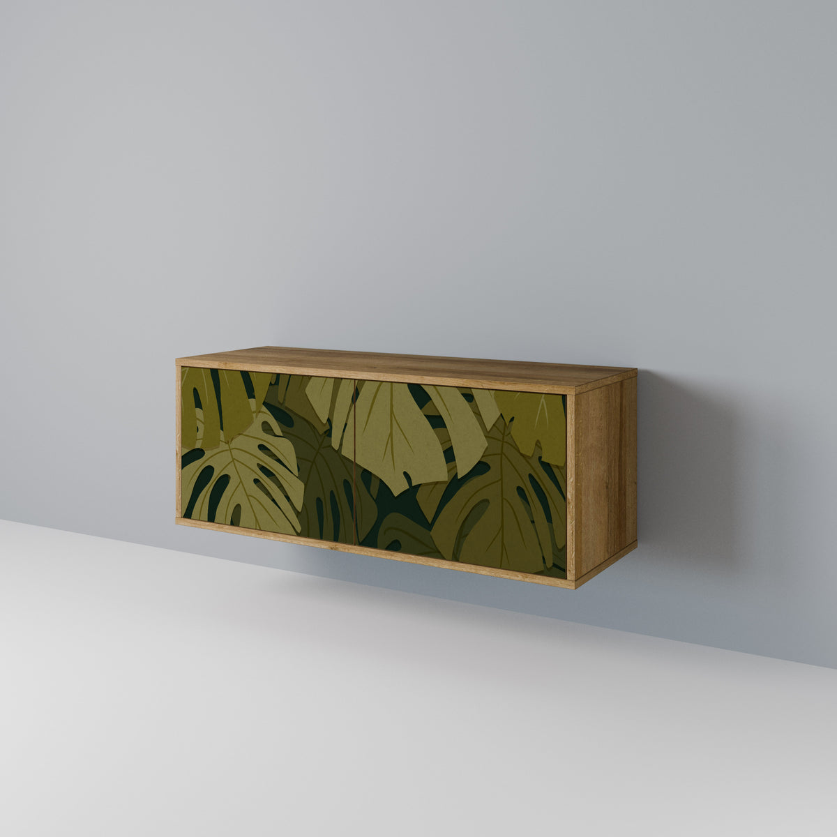 TROPICAL BEAUTY Mueble de TV Compacto de 2 puertas