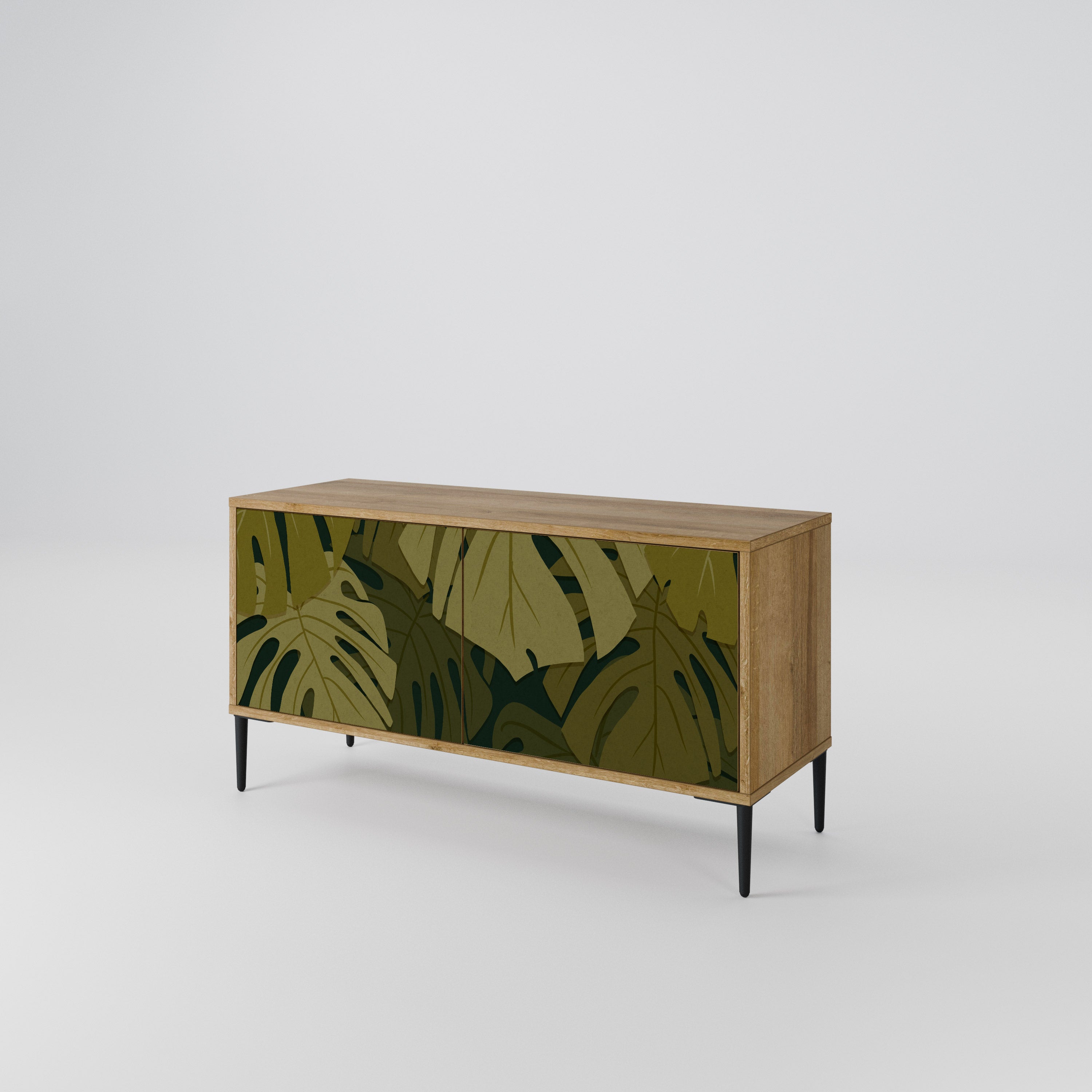 TROPICAL BEAUTY Mueble de TV Compacto de 2 puertas