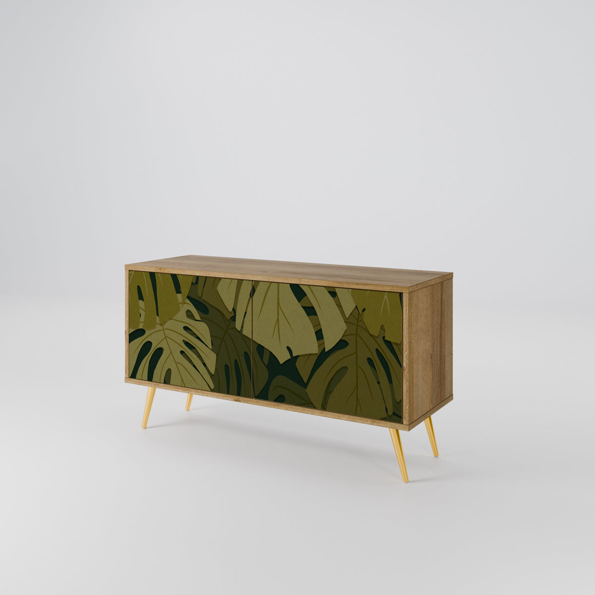 TROPICAL BEAUTY Mueble de TV Compacto de 2 puertas