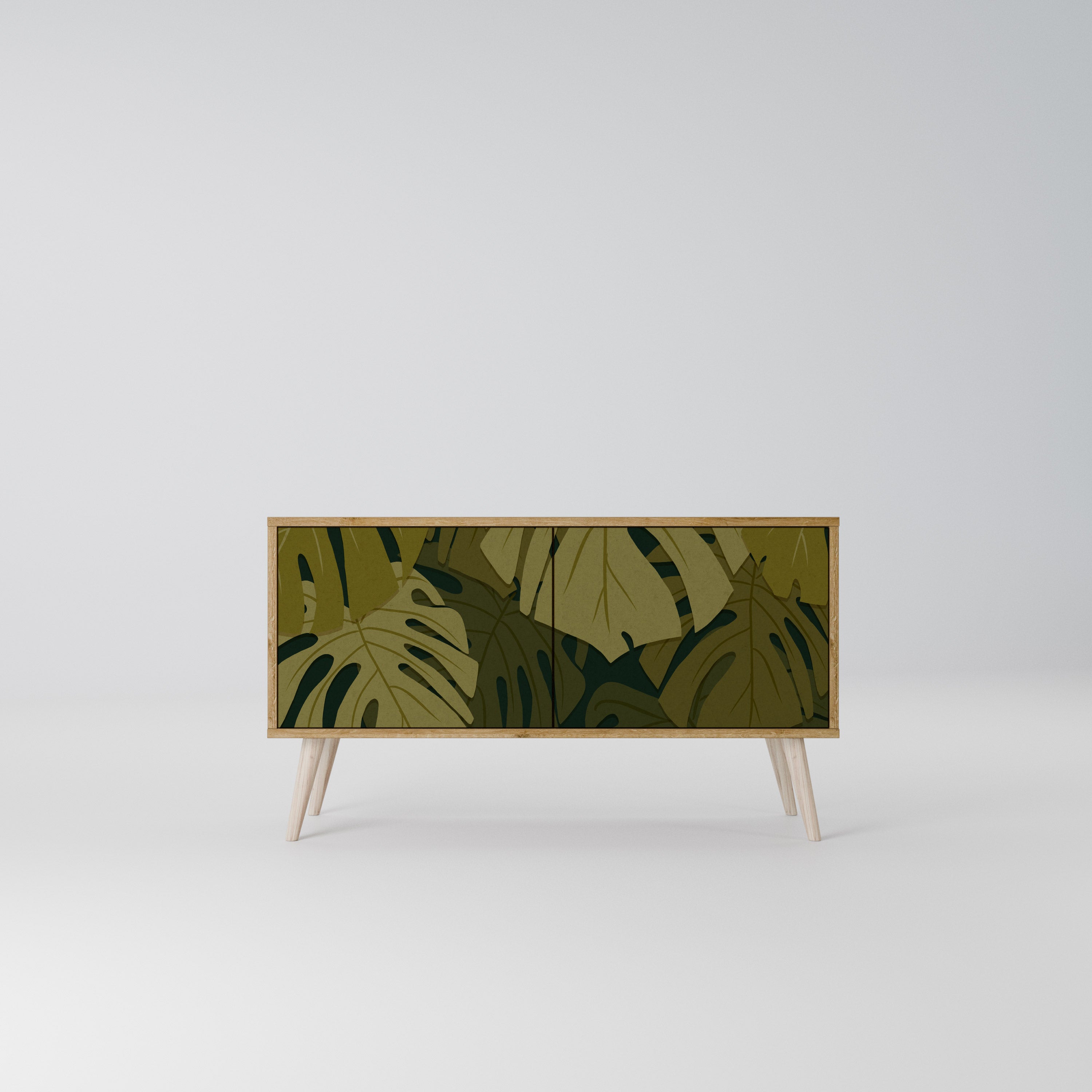 TROPICAL BEAUTY Mueble de TV Compacto de 2 puertas