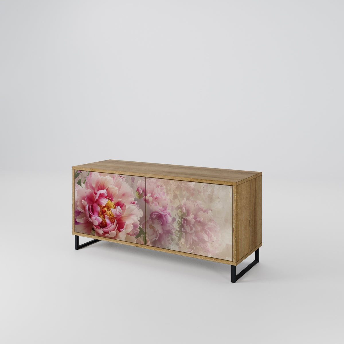PEONY WHISPER Mueble de TV Compacto de 2 puertas