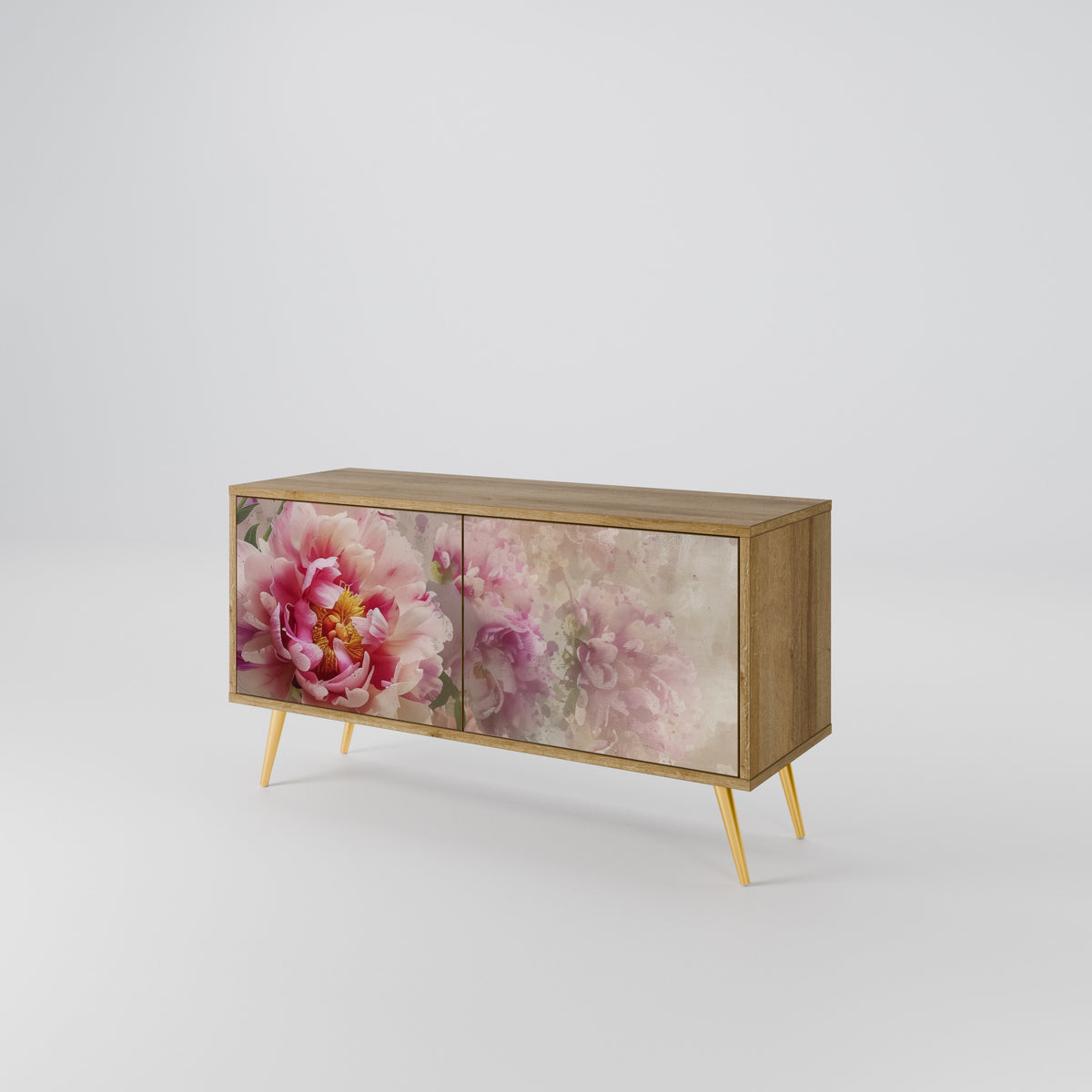 PEONY WHISPER Mueble de TV Compacto de 2 puertas