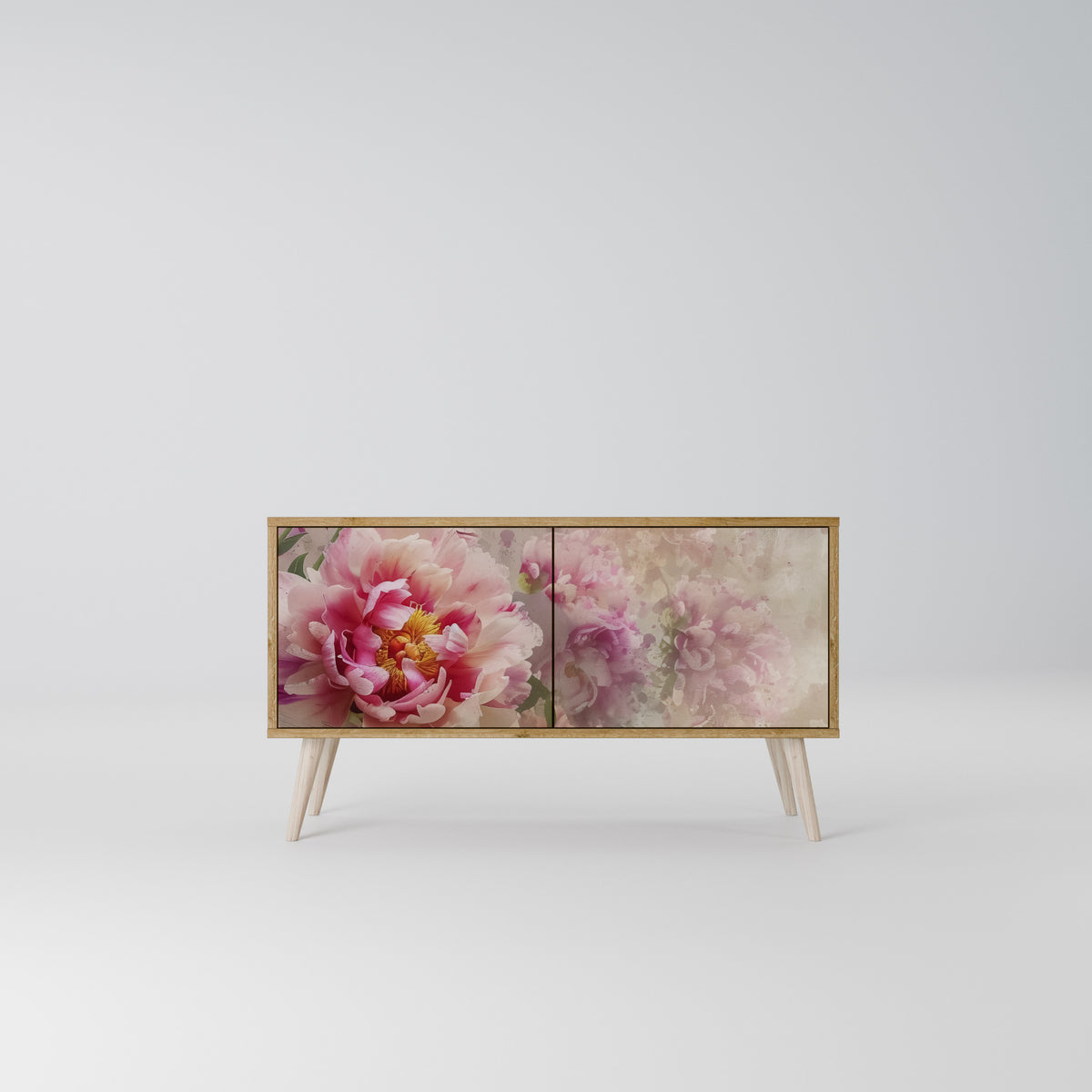 PEONY WHISPER Mueble de TV Compacto de 2 puertas