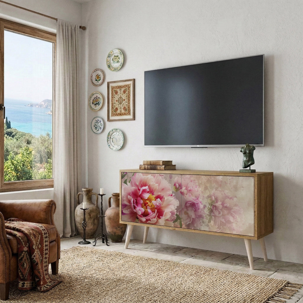 PEONY WHISPER Mueble de TV Compacto de 2 puertas