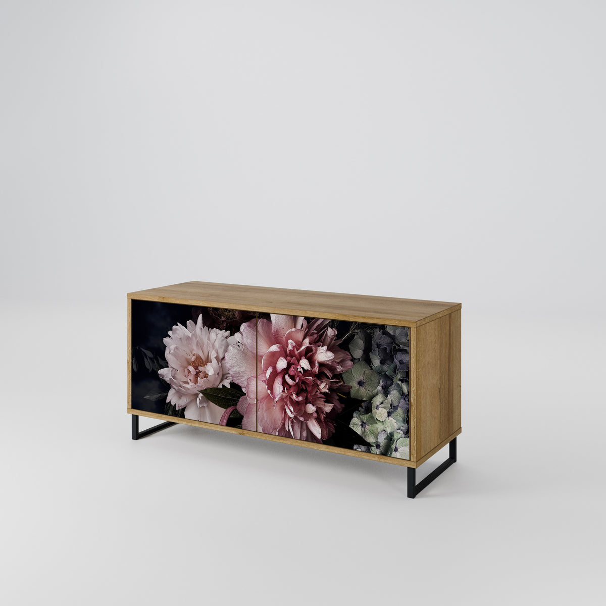 PURE BLOSSOM Mueble de TV Compacto de 2 puertas