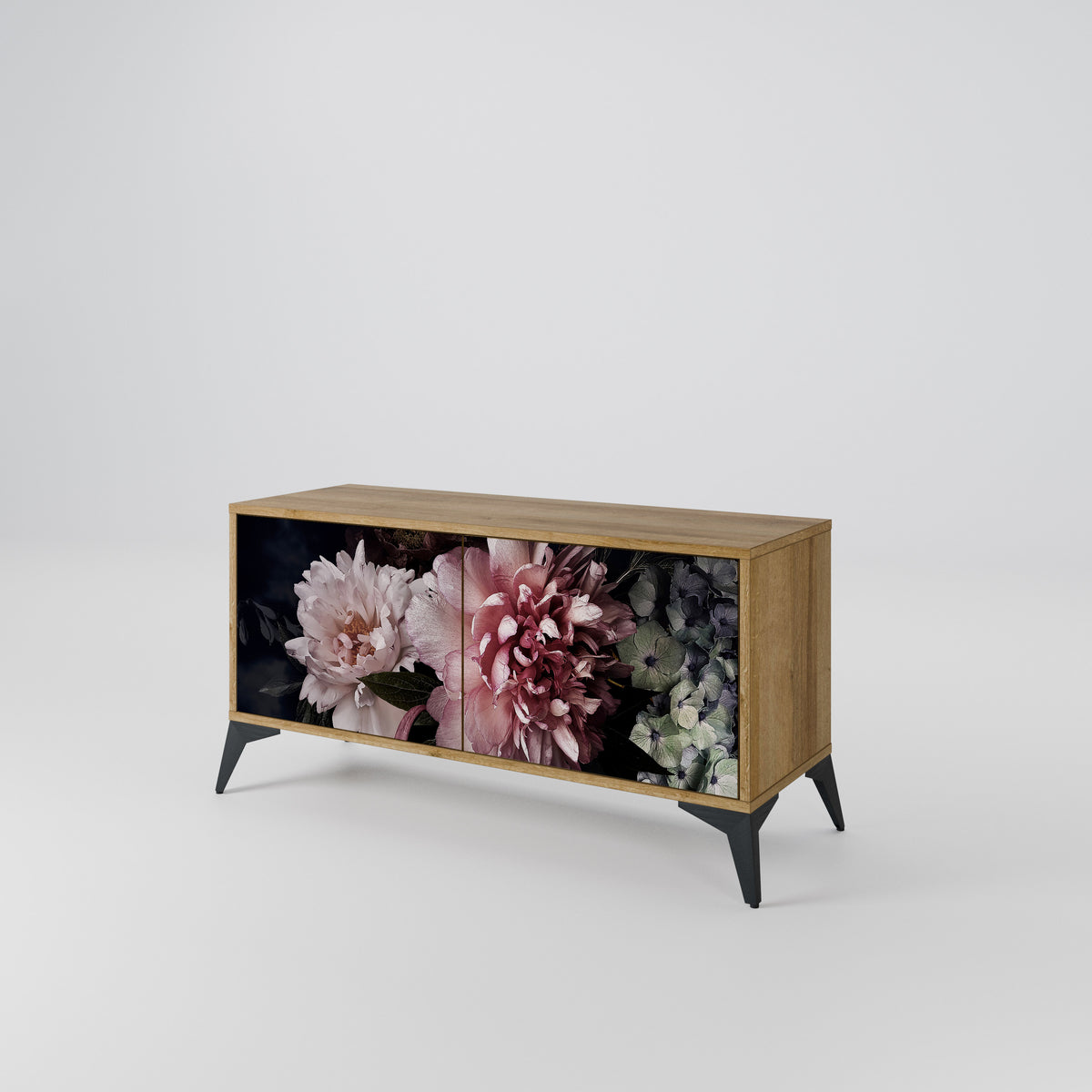 PURE BLOSSOM Mueble de TV Compacto de 2 puertas