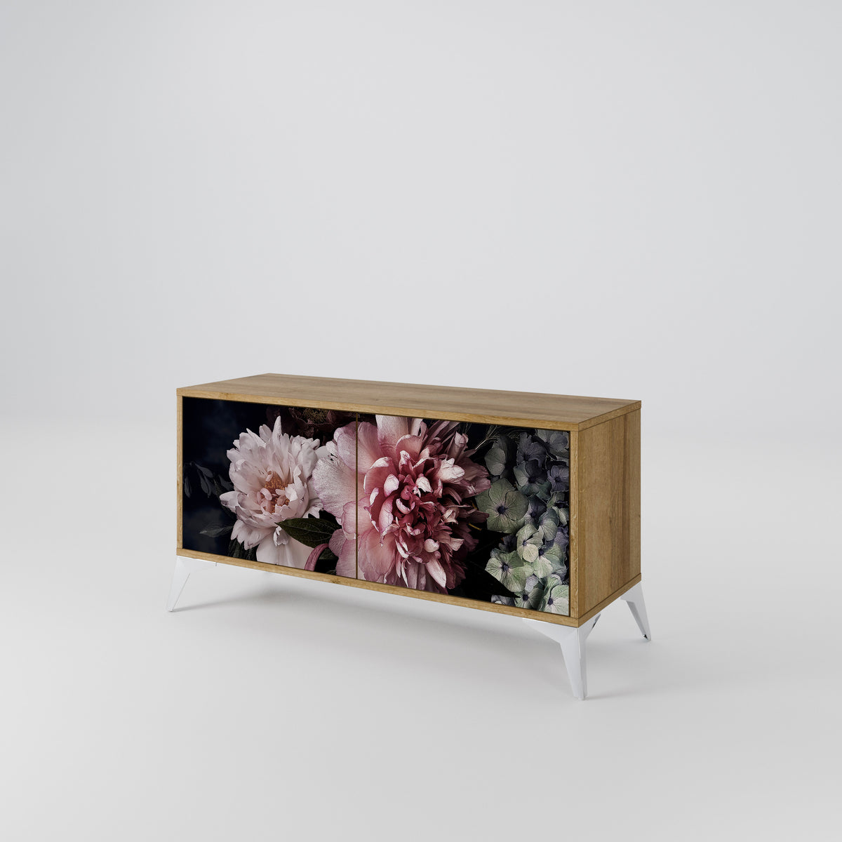 PURE BLOSSOM Mueble de TV Compacto de 2 puertas