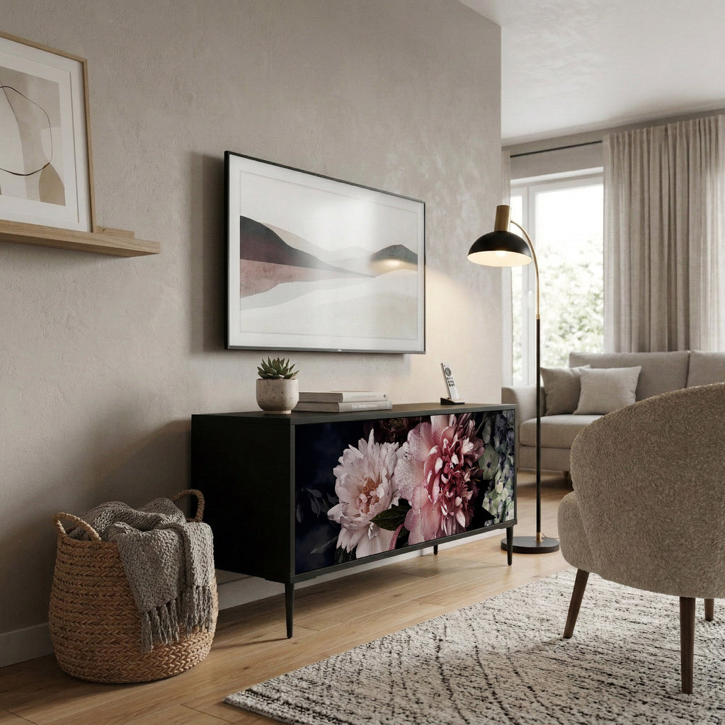 PURE BLOSSOM Mueble de TV Compacto de 2 puertas